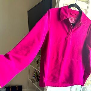 Figs magenta set long sleeve Rafaela top and classic scrub bottom